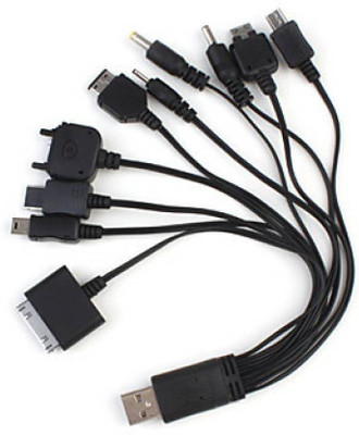 

Axcess 10 in 1 USB Data and Charging Cable USB Cable(Black)