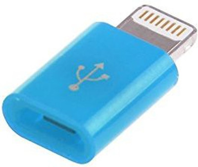 

BB4 Lightning 8 Pin to Micro USB Converter - Sync AND Charge Iphone USB Cable(Blue)