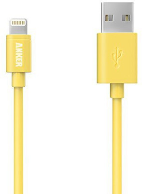 Anker 56NJKD6 USB Cable(Yellow)