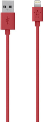 

Belkin Lightning (8 pin) to USB Charge Sync for iPhone 5 / 5S / 5c, iPad 4G, iPad mini Micro USB Cable(iPhone 5 / 5S / 5c, iPad 4G, iPad mini, Red, Sync and Charge Cable)