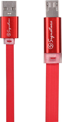 

Signature VML-3 High Speed Data Transfer Micro Micro USB Cable(Samsung, Micromax, Xiaomi, Red, Sync and Charge Cable)