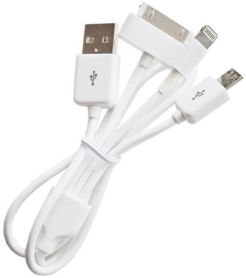 

Hoteon 3 in 1 charging cable white ap03 400 USB Cable(White)