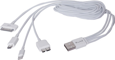 

Bulz All in One Micro USB Cable(All Devices, White, Sync and Charge Cable)