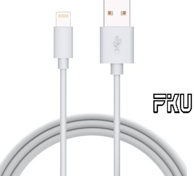 

FKU 100% Genuine Original 30pin to USB Sync Charging Charger Cable Cord for 5,5s,6,6s & 6 Plus USB Cable(White)