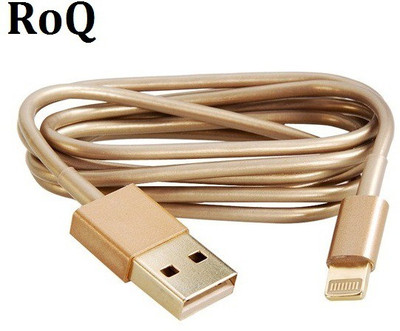 

ROQ Lightning Sync Charging Charger Cord for 5,5s,6,6s,6 plus,7,7plus USB Cable(Gold)