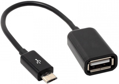 Go4Shopping G4SOTGBLACK1 Micro USB Cable(Tablet, Mobile, PC, Laptop:Smartphone, Black, Sync and Charge Cable)