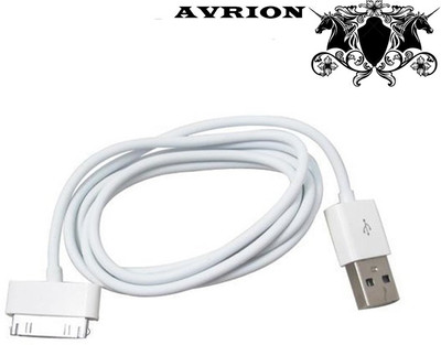 

Avrion USB Data Sync for Apple iPhone 4/4s, 3G iPhone, iPod Nano USB Cable USB Cable(White)