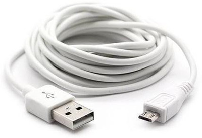 

Trost Extra Long (3 Mtr) Charging/Sync Mobile K111 Star USB Cable(White)