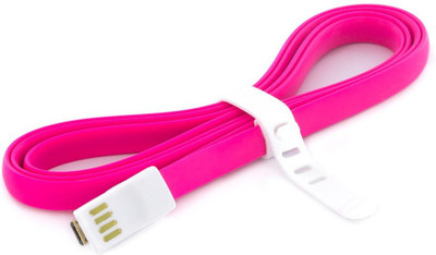 

Dhhan Data flat Pink cable for All Smartphone USB Cable(Pink)