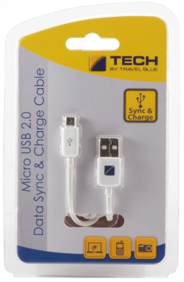 

Travel Blue Micro USB 2.0 Data Sync & Charge Cable Micro USB Cable(All Smartphones, Tablets and MP3 player, White, Sync and Charge Cable)