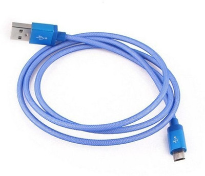 

Trost Universal Blue 2 mtr Metal Fish Net Charging/Sync Micro USB Cable(Blue)