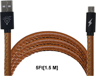 

Parallel Universe Leather-Stitched USB Cable(Brown)