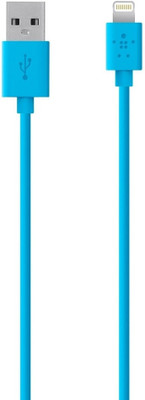 

Belkin Lightning (8 pin) to USB Charge Sync for iPhone 5 / 5S / 5c, iPad 4G, iPad mini Micro USB Cable(iPhone 5 / 5S / 5c, iPad 4G, iPad mini, Blue, Sync and Charge Cable)