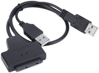 

ShopSwipe USB 2.0 to 2.5" SATA 22P Hard Drive Converter USB Cable(Black)