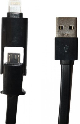 

Technofirst Solution 2 in 1 USB Cable USB Cable(Black)