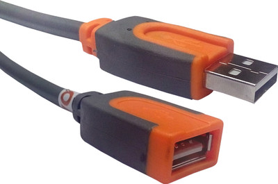 

POVO CLASSIC USB Extension Cable 1.5Mtr - ORANGE-GREY 305141 USB Cable(Orange, Grey), Grey;orange