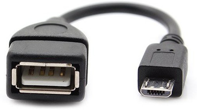 REVOLUTION OTG Micro USB Cable(Compatible with All Phones With Micro USB Port, Black)