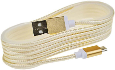 

SharnamEmall New Metal Micro USB Data Sync Charging Cable 1.5 Meter For Samsung , HTC , Sony , Mi ,Etc USB Cable(Golden)