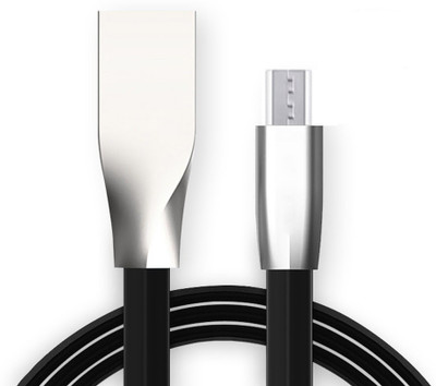 DigiMart Micro USB Cable 1 m Zinc Alloy V8 Fast Charging Micro USB Matalic USB Data & Sync(Compatible with Mobile, Tablet, White, One Cable)