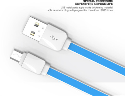 

Axcess LDNIO xs-07A 1 meter Flat Micro Usb Data Charging and Charging USB Cable(Blue)