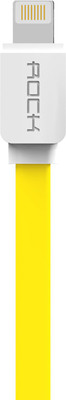 

Rock 1m Lightning Flat Data Cable_85378 USB Cable(Yellow)