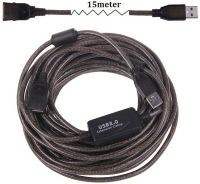 

ROQ 15m 2.0 Premium Active Extension USB Cable(Black)