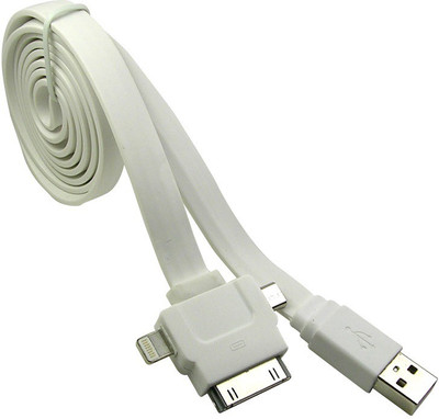 

Dhhan Multifunction White Flat 3 in 1 USB Cbale USB Cable(White)