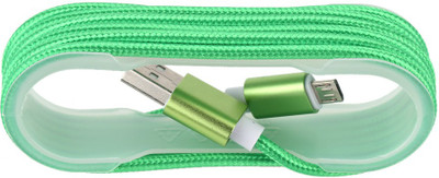 

Digishopi Nylon Braided Micro USB Data Cable For Sony Xperia Z3 Compact USB Cable(Green)