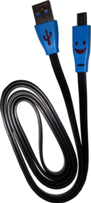 

Mobi Vastra V8 Smiley Data USB Cable(Blue)