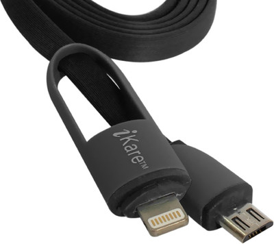 

iKare 2 in 1 8 Pin Lighting & Micro USB Cable(Multicolor)