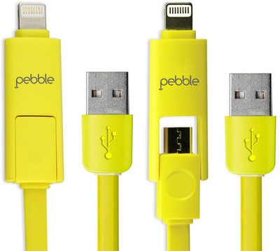 

Pebble Micro USB Cable (Charge & Sync) Sync & Charge Cable(Yellow)