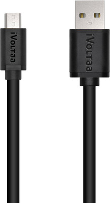 

iVoltaa Premium 2.4 Amp QC 5 core 3.3 Ft USB Cable(Black)