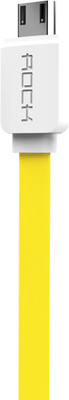 

Rock 1m Micro Flat Data Cable_85323 USB Cable(Yellow)