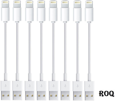 

ROQ Sets of 8 High Speed Charging Power Bank Wire for 5,5s,6,6s & 6 Plus USB Cable(White)