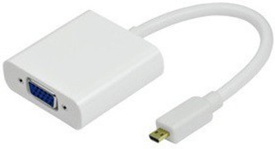 

Smacc HIGH QUALITY MICRO HDMI TO VGA Cable(Compatible with Mobile, Laptop, Tablet, Mp3, Gaming Device, White)