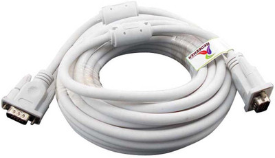 

Redeemer High Quality 10 Meter DB15 Male VGA Cable(Compatible with Computer, Tv Tuner, Dvr, Projector, White)