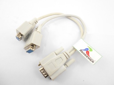 

Redeemer Splitter Y VGA Cable(Compatible with computer, laptop, led, tv tuner, White)