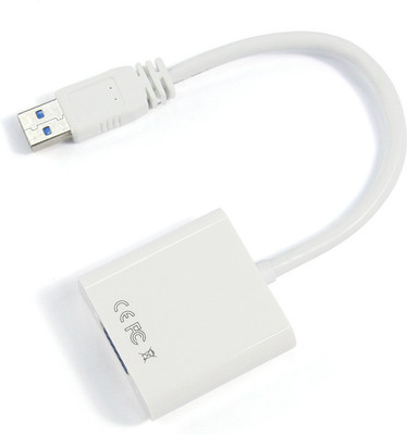 ROQ USB 3.0 to VGA Cable(Compatible with Computer, White)