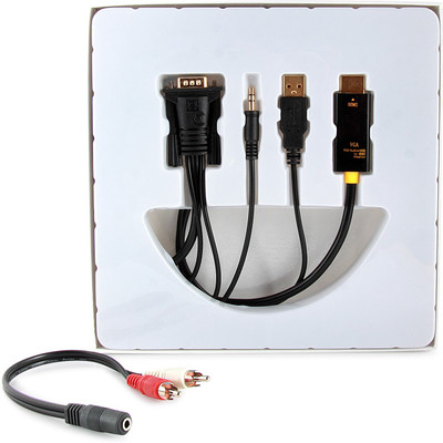 

TecPro Vga To Hdmi VGA Cable(Mobile, Laptop, Tablet, Mp3, Gaming Device, Black)