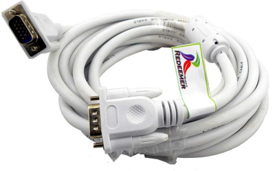 

Redeemer 5 Meter VGA Cable(Compatible with Mobile, Laptop, Tablet, Mp3, Gaming Device, White)