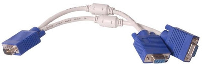 

Smart Pro VGA Y Shape Male To Female data cable VGA Cable(White)