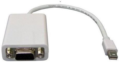 

Smacc MINI DP (MINI DISPLAY PORT) TO VGA Cable(Compatible with APPLE MACBOOK, APPLE I-MAC, COMPUTER, LAPTOP, White)