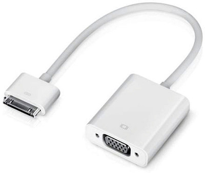 

Smart Pro 30 Pin Dock Connector to VGA Adapter. VGA Cable(White)