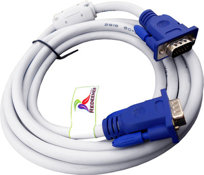 

Redeemer 3 Meter male to male VGA Cable(Compatible with Computer, Laptop, Led, Projectors, Dvr, Tv Tuners, White)