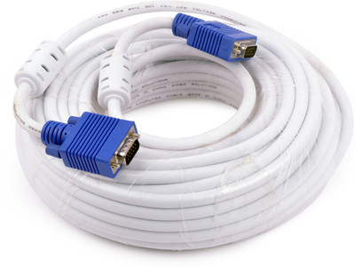 

Wired Solutions Premium_VGA_Cable(3+6)White-20M VGA Cable(Compatible with TV, Computer, Gaming Console, White)
