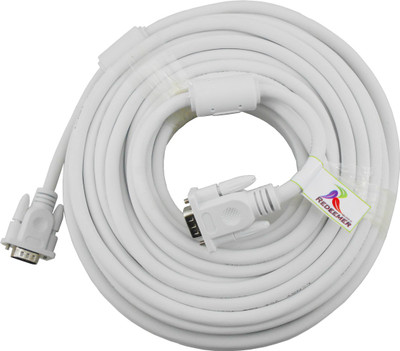 

Redeemer High Quality 30 Meter DB15 Male VGA Cable(Compatible with COMPUTER, PROJECTOR, TV TUNER, DVR, LAPTOP, LED, White)