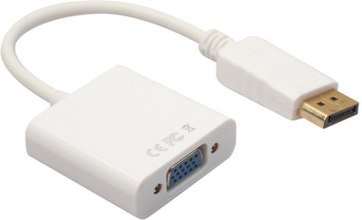

ROQ High Quality DisplayPort Male to VGA Cable(White)