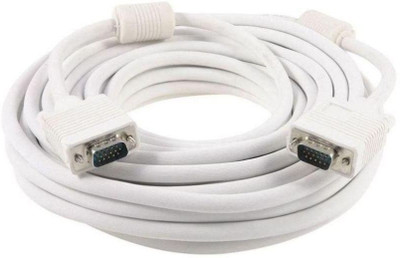 

VU4 15 Meter High Defination 15 pin Male to Male VGA Cable(Compatible with Mobile, Laptop, Tablet, Mp3, Gaming Device, White)