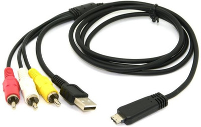 

Power Smart High Speed Transmission Cord SNY USB-AV VMC-MD3 Video Cable(Compatible with camera, Black)