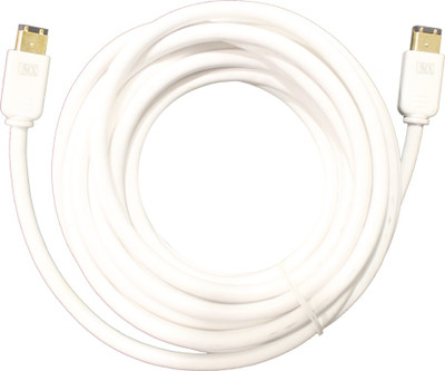 

MX 3238 Video Cable(Compatible with Mobile, Laptop, Tablet, Mp3, Gaming Device, White, Gold), Gold;white